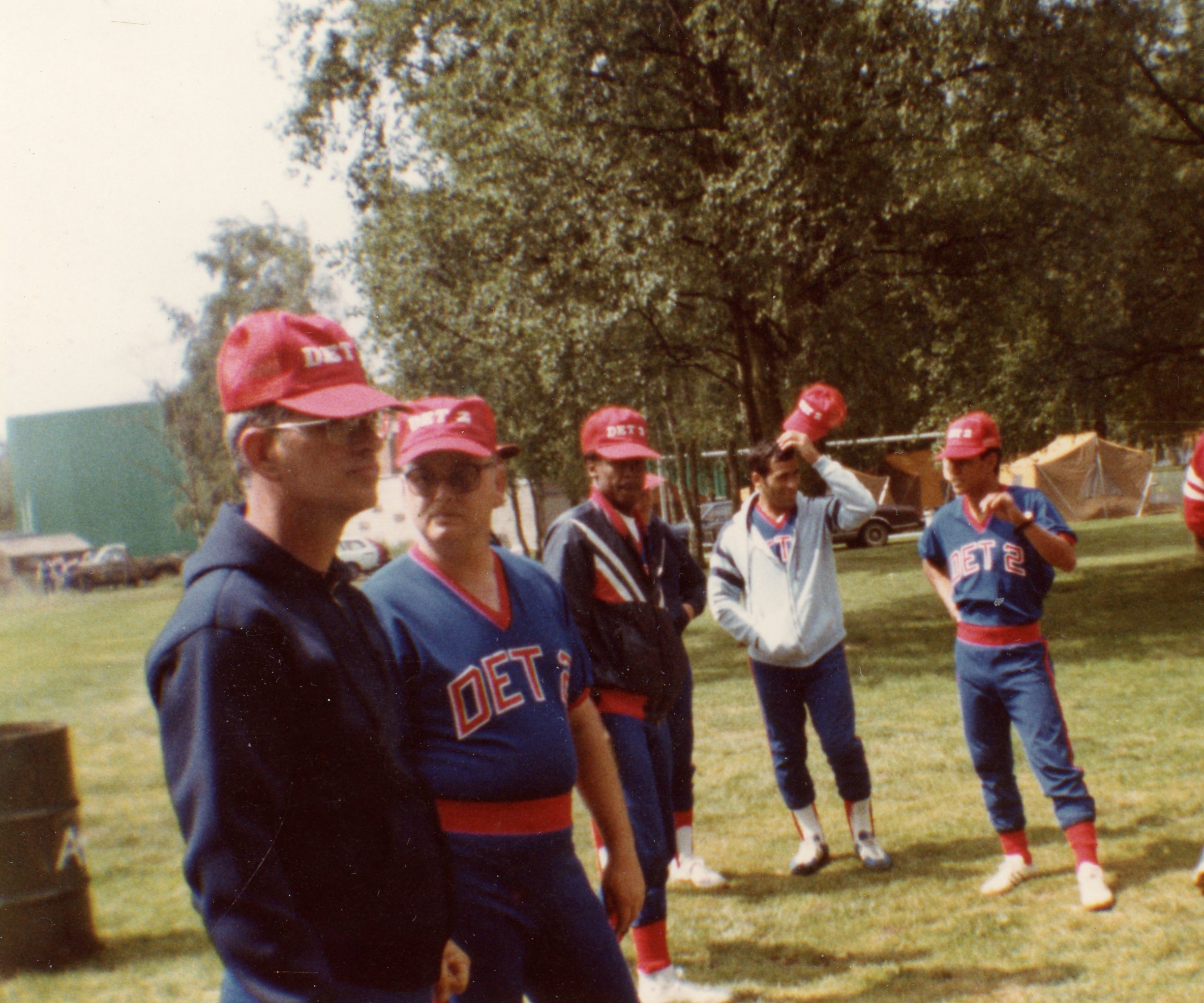 Part of the softball team